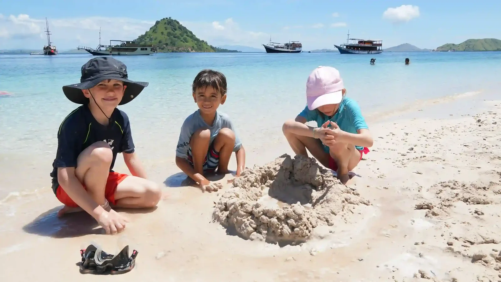 Kids Enjoy Moment at Kelor Island